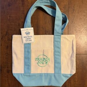 Trader Joe’s Mini Tote Bag (Light Blue)